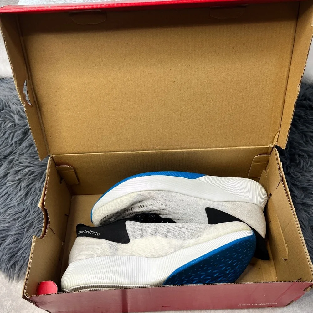 New Balance‎ FuelCell TC Women's Running Shoes White Blue 6.5